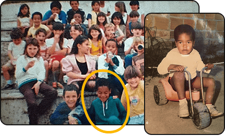 Vereador César Brisolara na primeira infância.