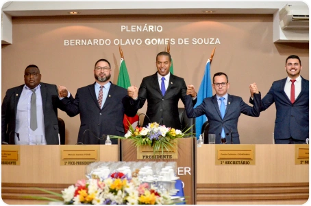 Cesar Brisolara eleito presidente da Câmara de Vereadores de Pelotas-RS em 2023.